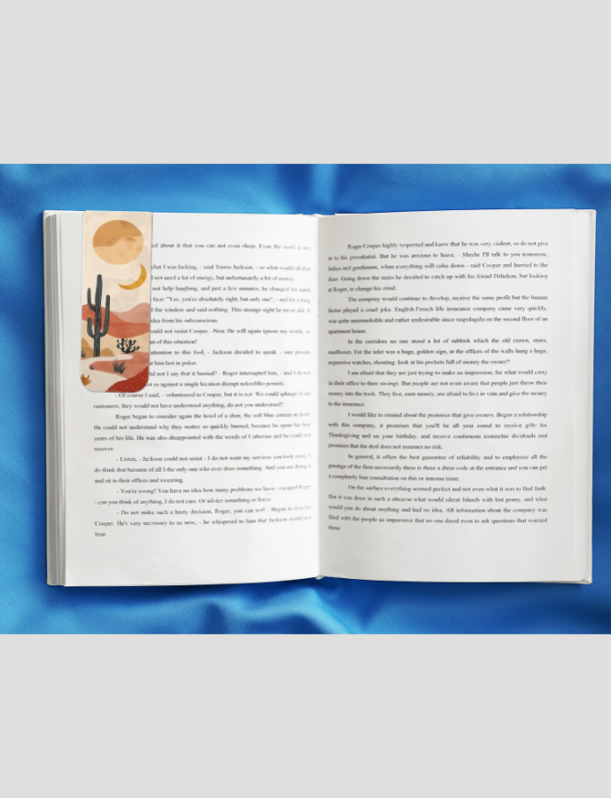 Cactus A Magnetic Bookmark - 3pack