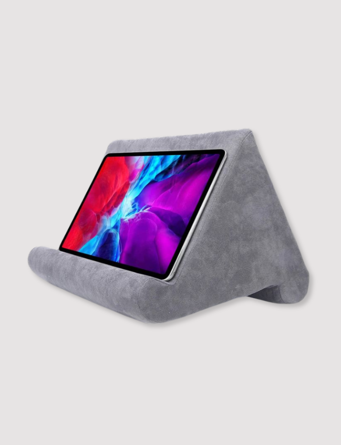 Suede Pillow Tablet Stand
