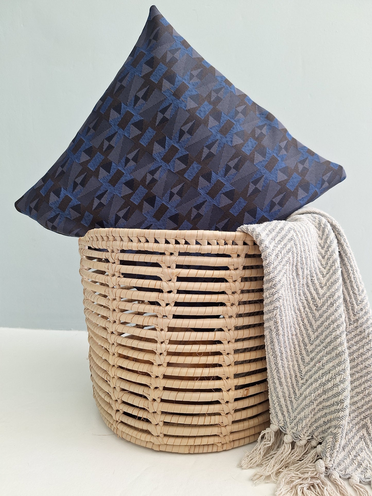 Ada Geometric Blue - Scatter Cushion