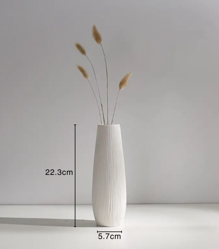 Textured Fluted Vase