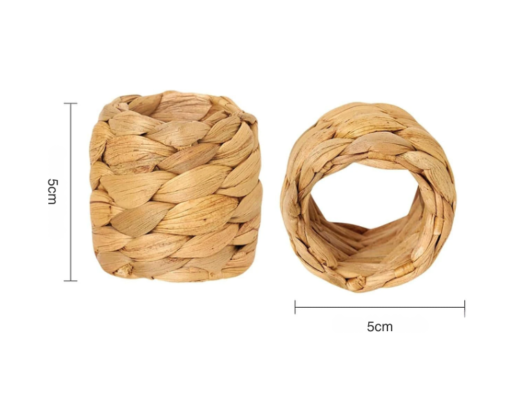 Woven Napkin Rings - Set of 4