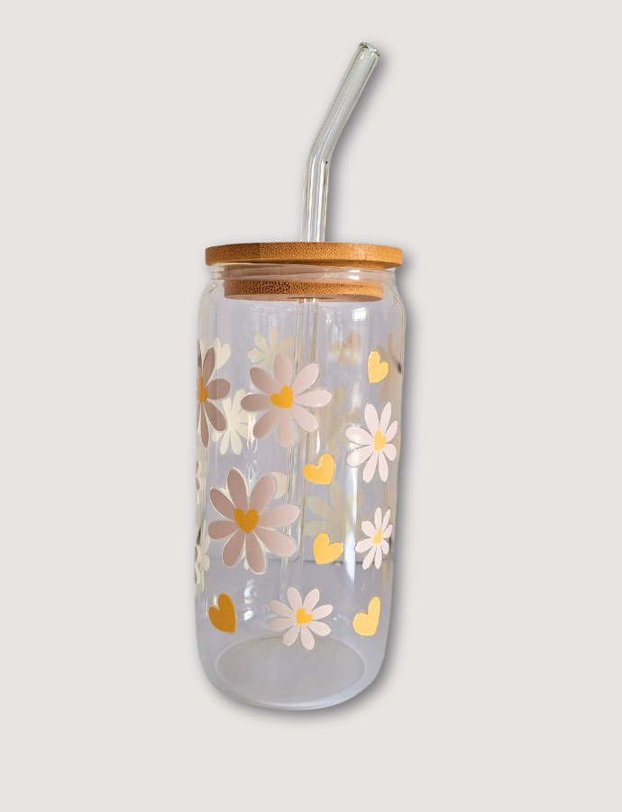 Daisy Glass Cup - 550ml