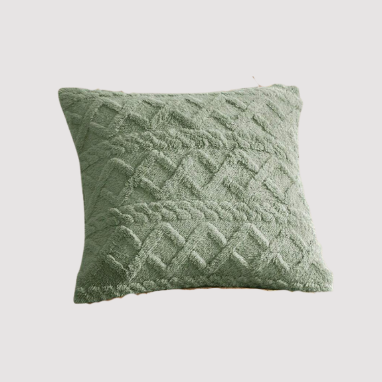 Jacquard Green Scatter Cushion