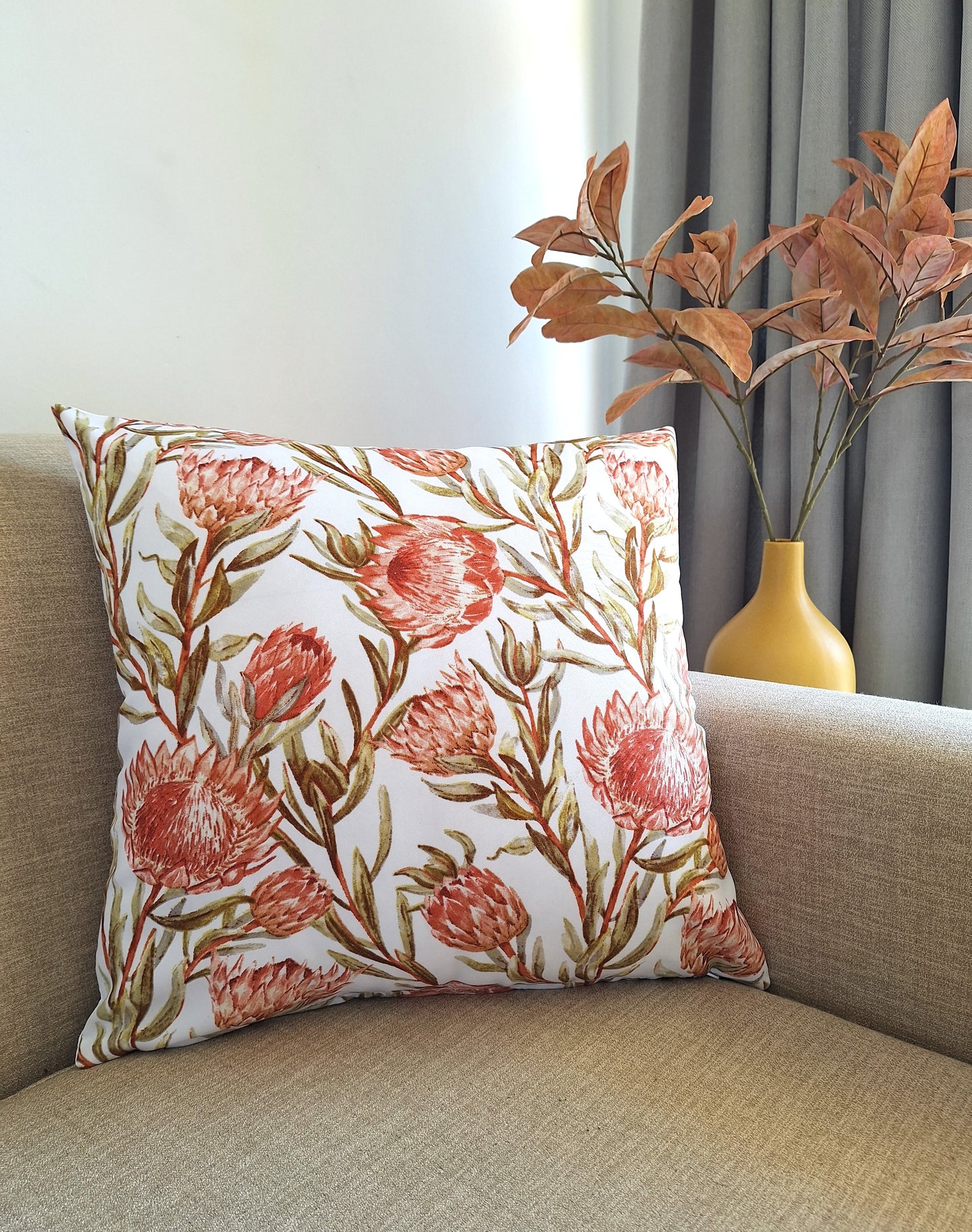 Isabella Pink Protea - Scatter Cushion