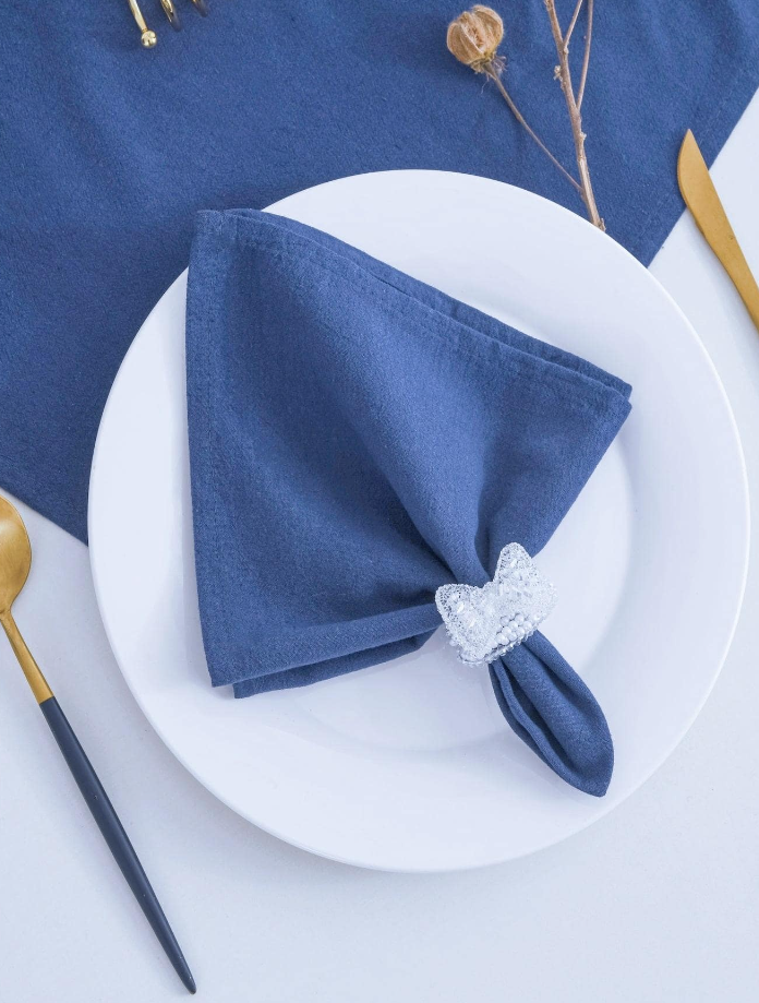 Dallas Blue Table Napkins - Set of 4