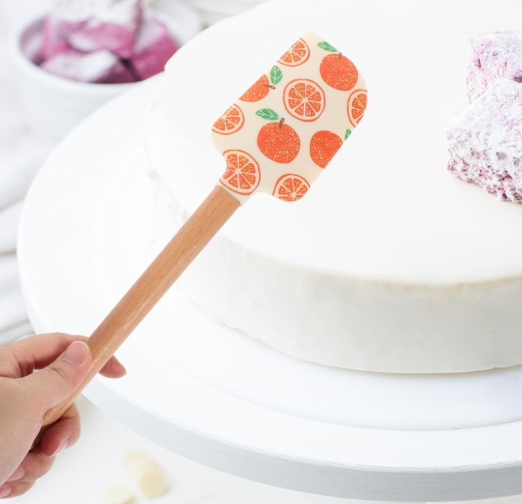 Silicone Spatula Set of 2 - Orange