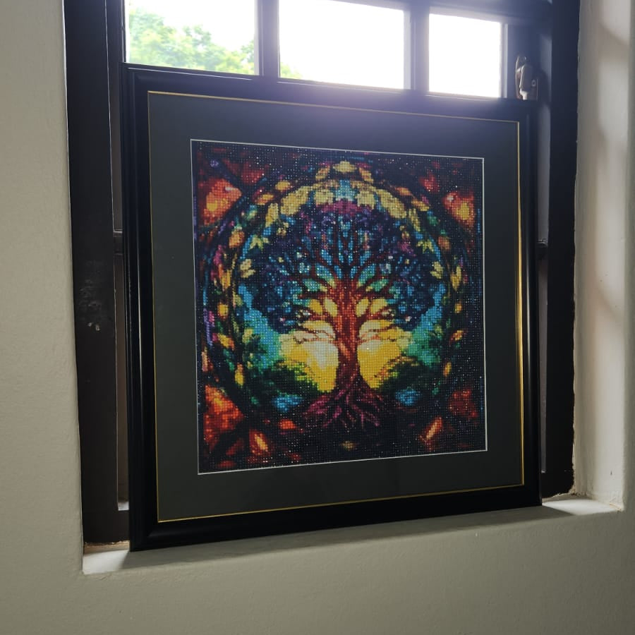 Celestial Tree Diamond Dot Artwork