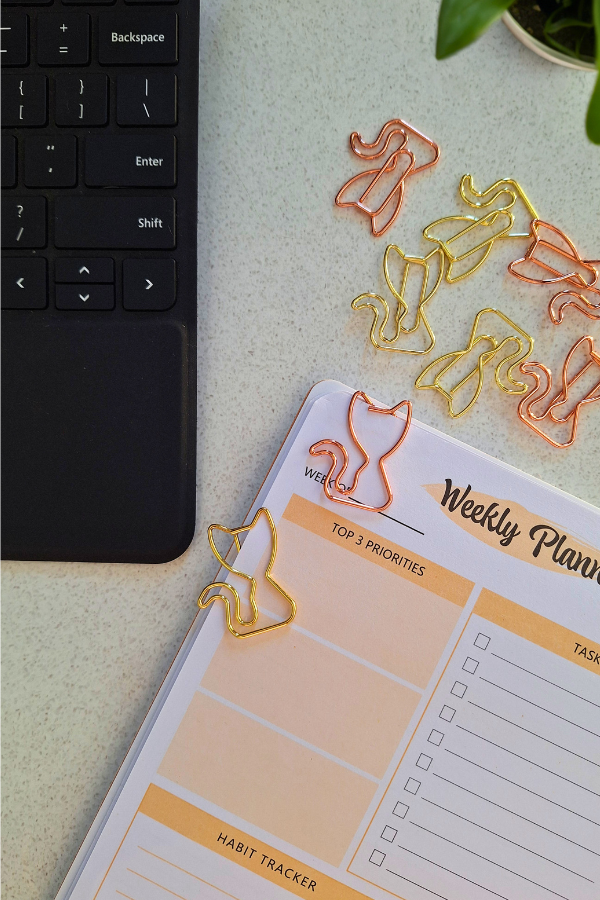 Kitty Paperclips - 10pack