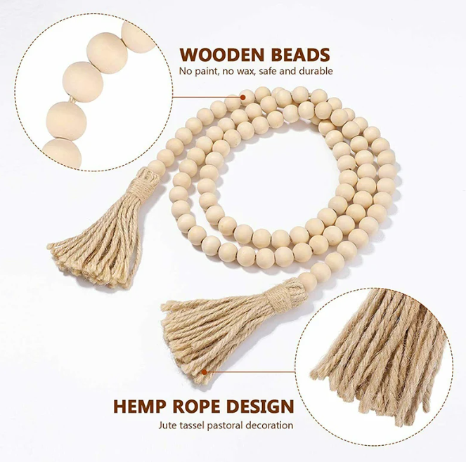 Wooden Bead Garland