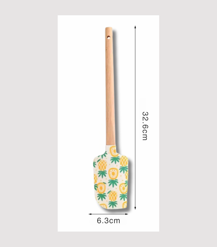 Silicone Spatula Set of 2 - Pineapple