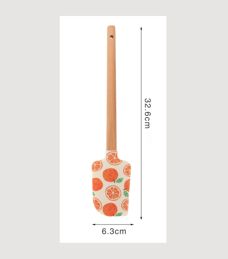 Silicone Spatula Set of 2 - Orange