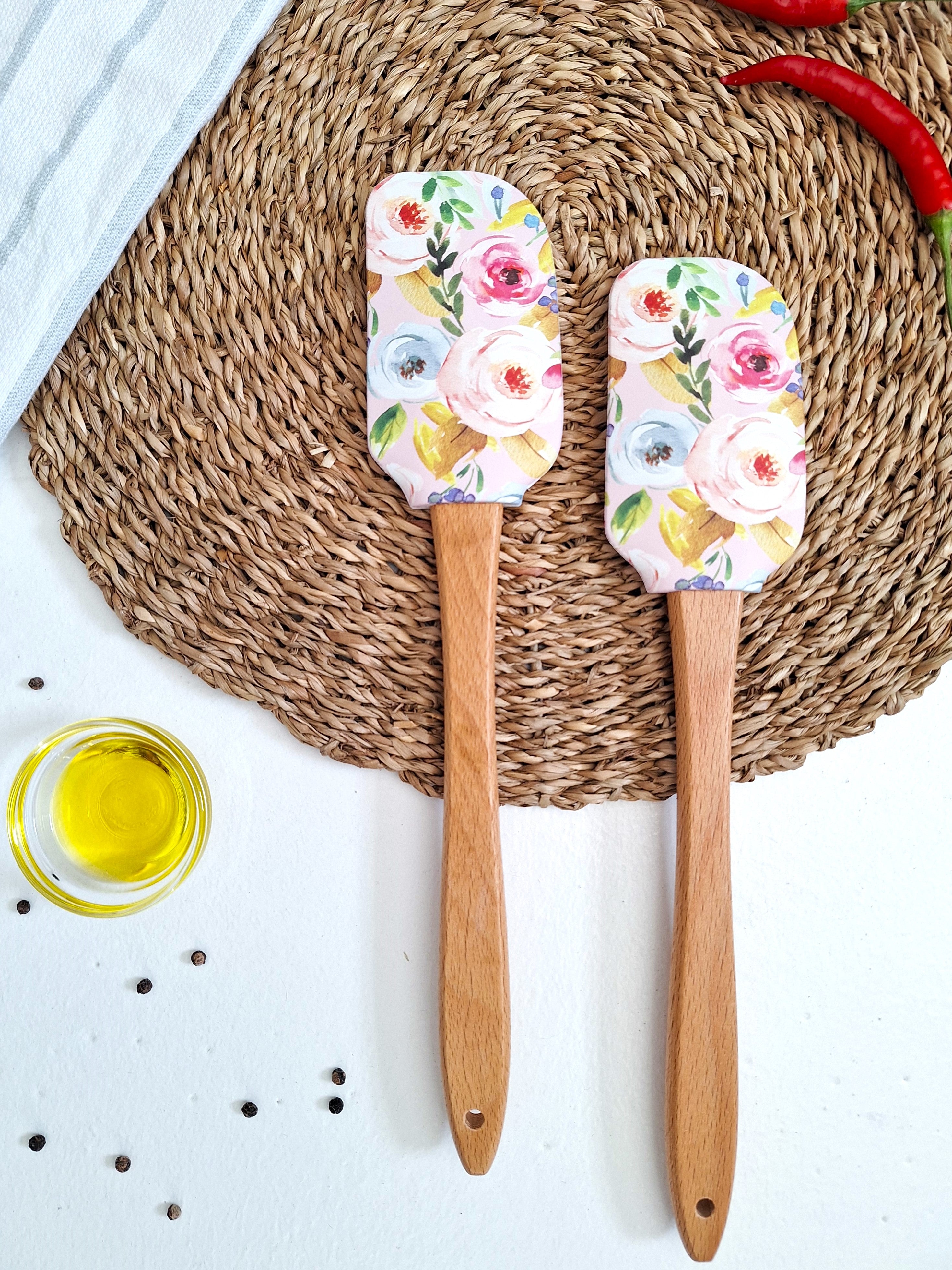 Silicone Spatula - Pink Floral