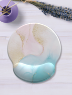Rosa Azul Mouse Pad with Wrist Rest