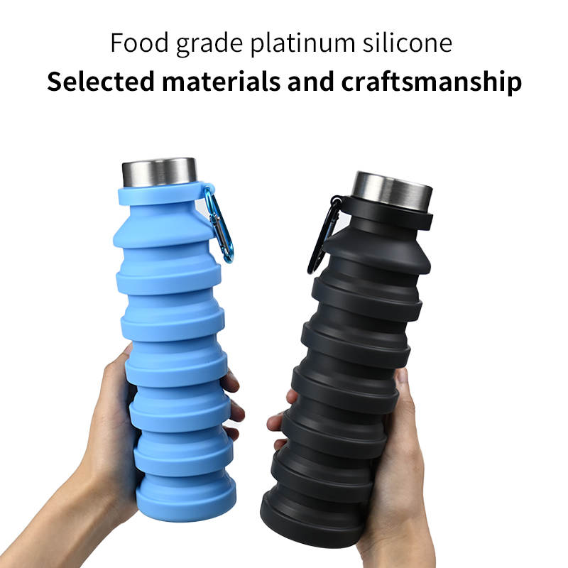 Collapsible Water Bottle - Silicone - 550ml