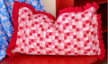 Patchwork Ruffle cushion cover