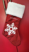 Customizable Christmas Stocking - Snowflake