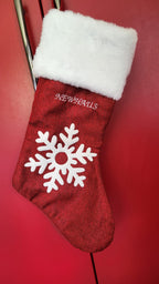 Customizable Christmas Stocking - Snowflake