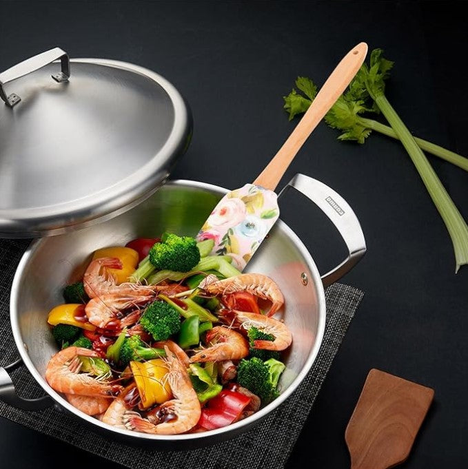 Silicone Spatula - Pink Floral