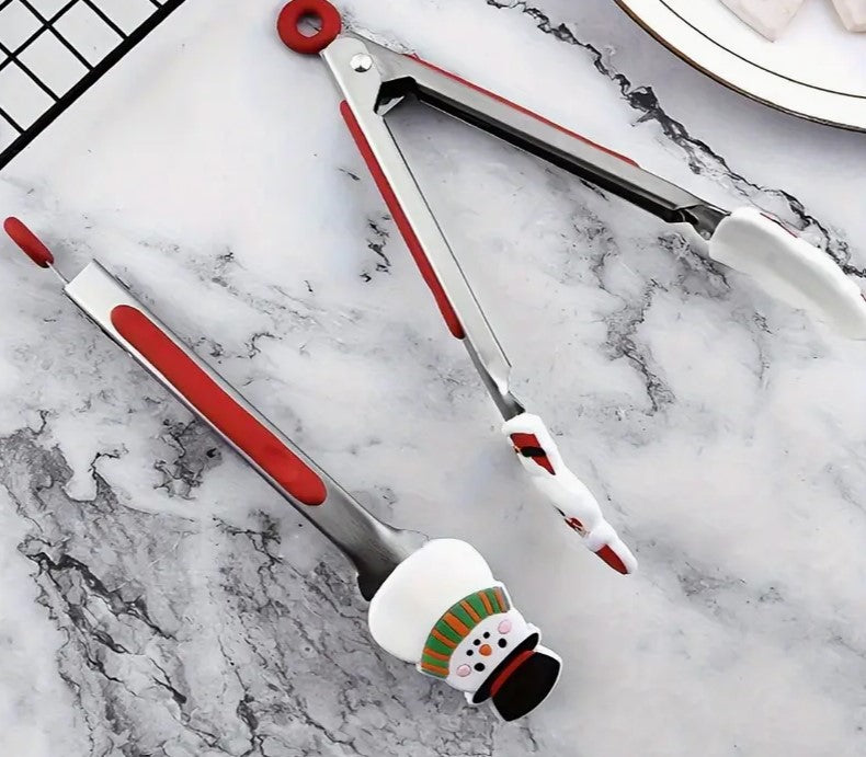 Snowman Kitchen Tongs