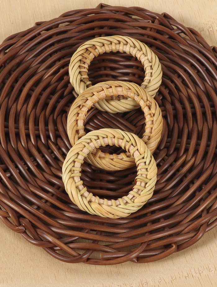 Rattan Napkin Rings - Set of 4