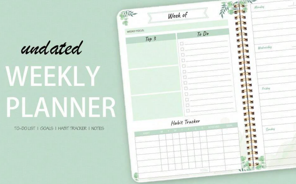 Weekly Planner Notebook - A5