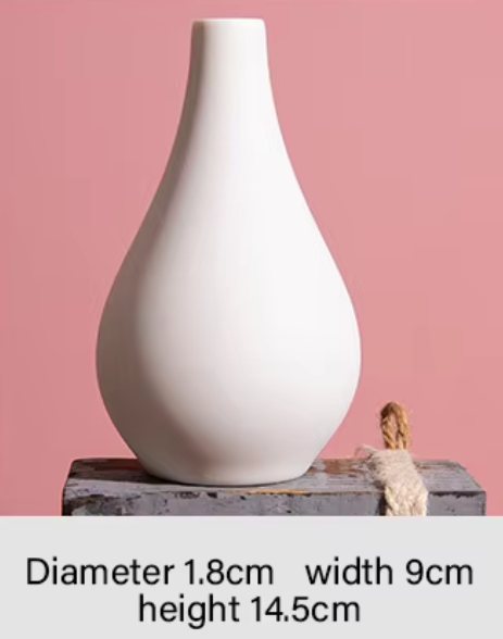Mini White Vase Set