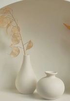 Mini White Vase Set