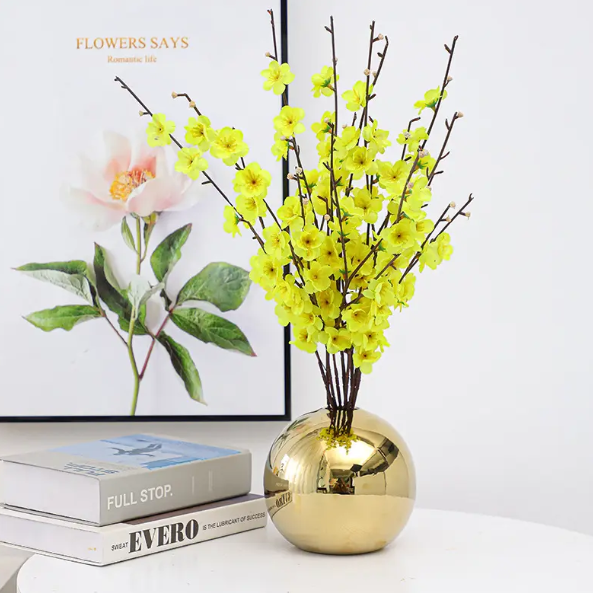 Golden Sphere Vase