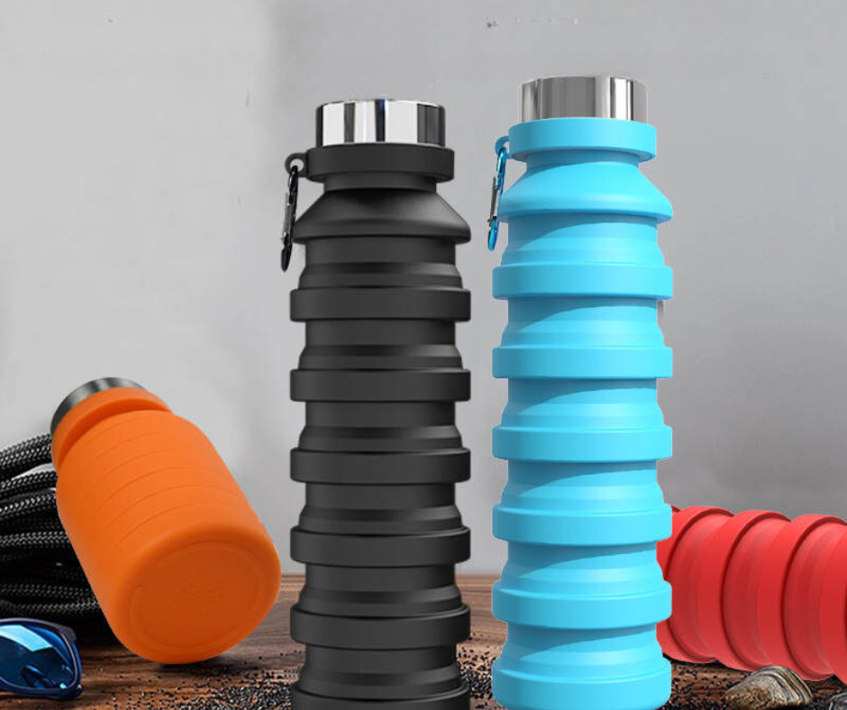 Collapsible Water Bottle - Silicone - 550ml