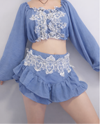 Sofia top and Bloomer shorts set.
