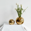 Golden Sphere Vase