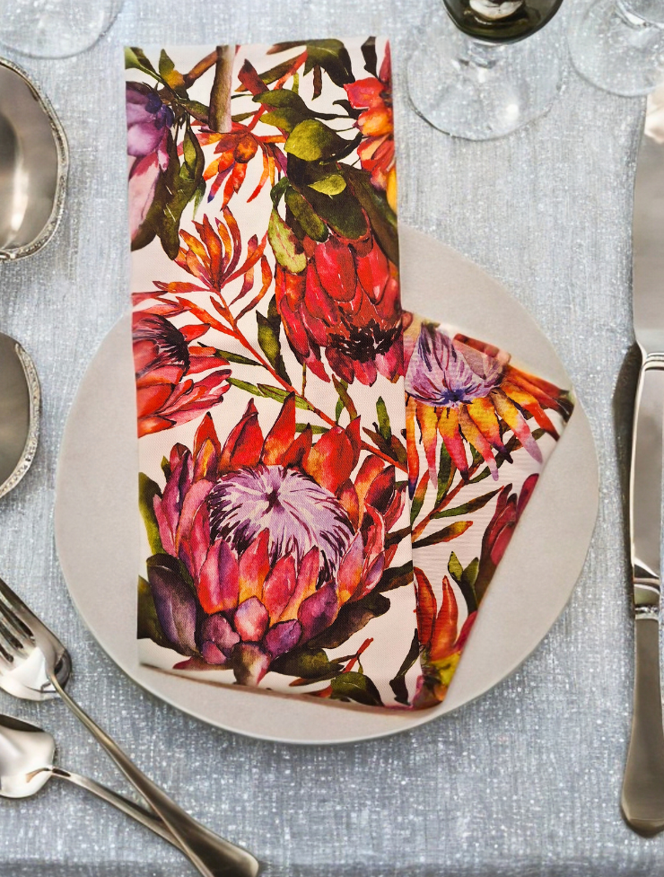 African Flower - Tea Towel