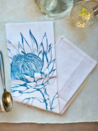 Blue King Protea - Tea Towel