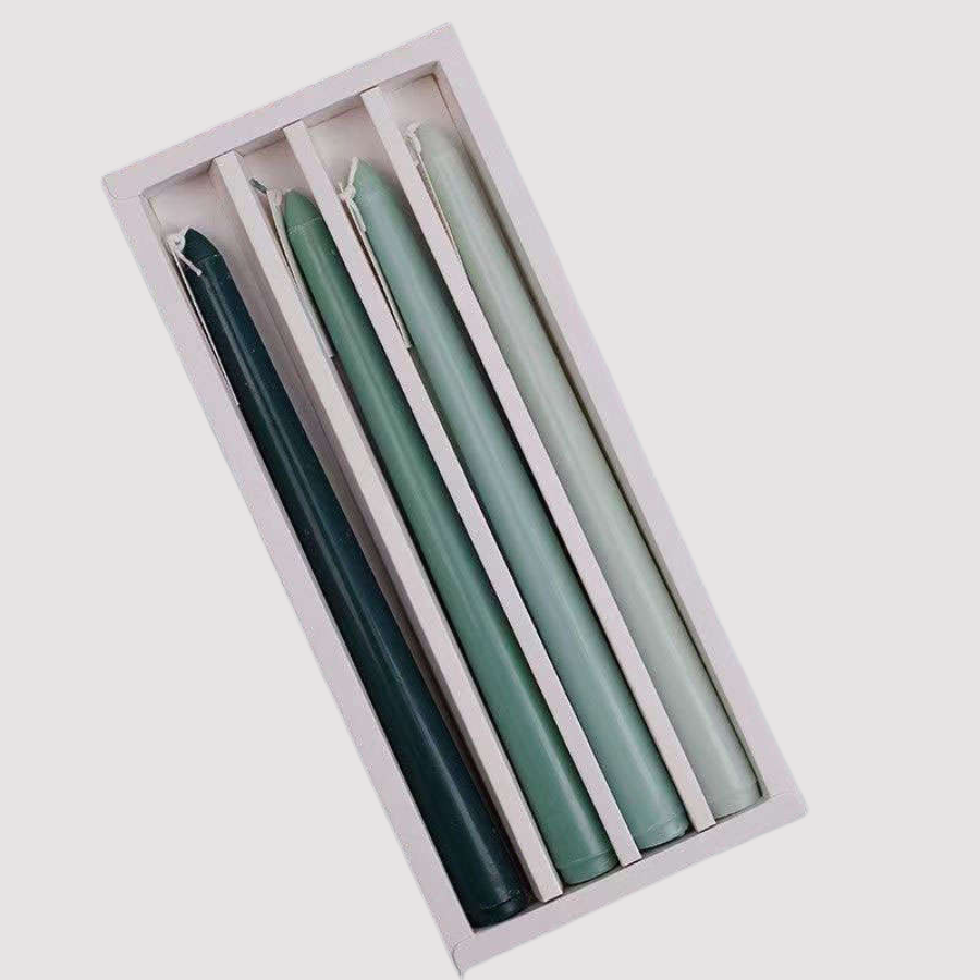 Pastel Scented Candle - Green - 4 pack