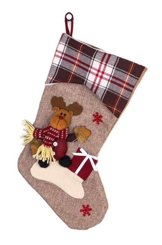 Christmas Stocking - Reindeer